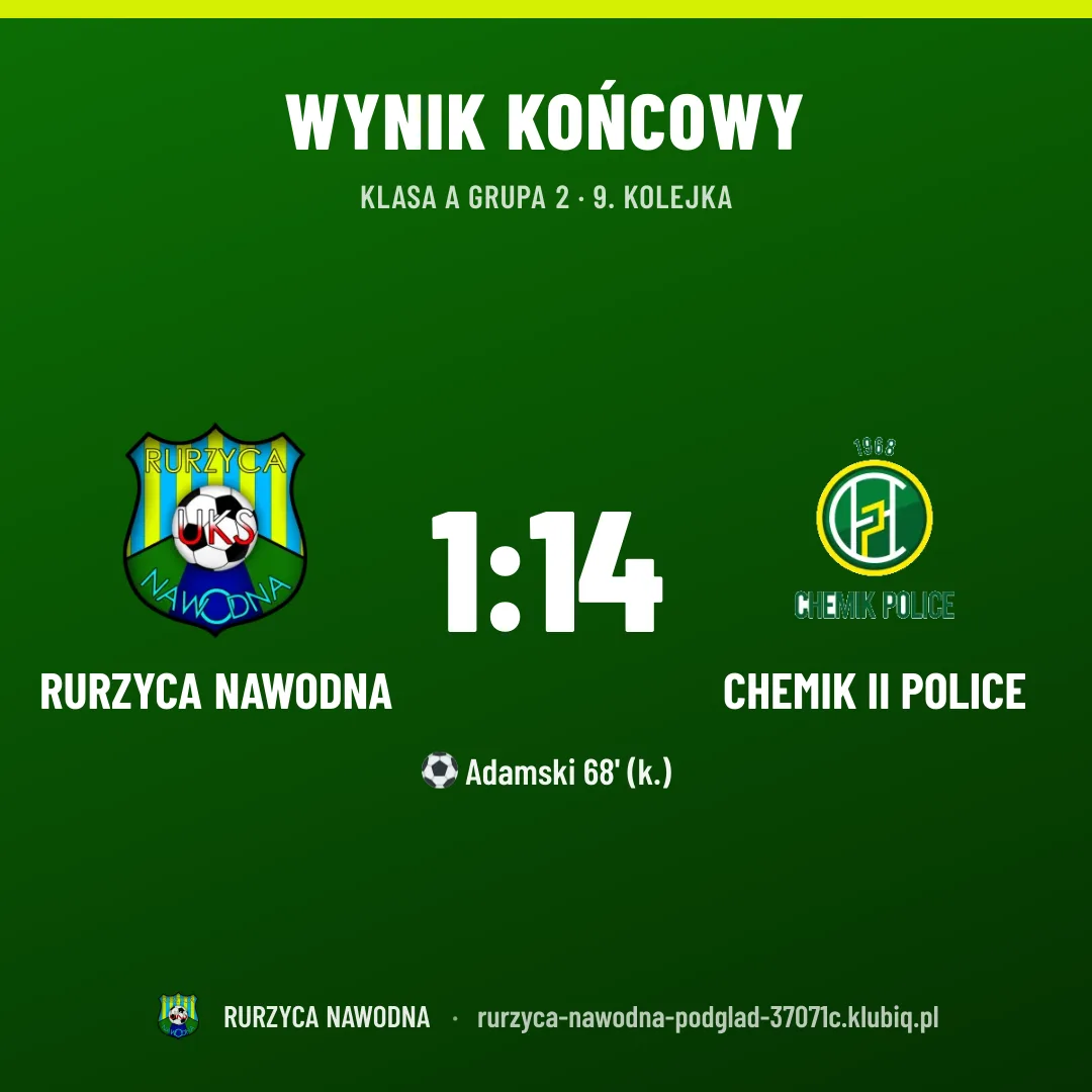 RURZYCA NAWODNA 1:14 CHEMIK II Police