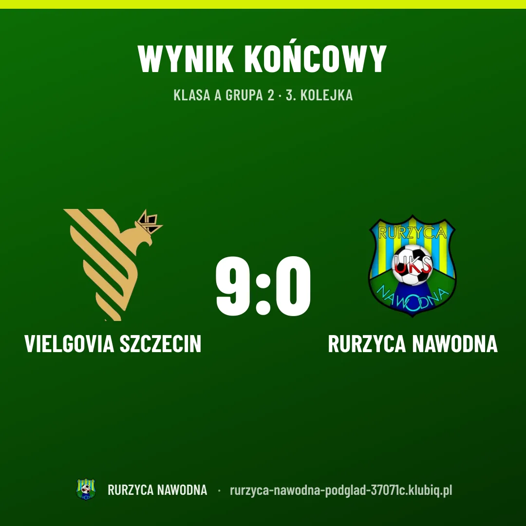 Vielgovia Szczecin 9:0 RURZYCA NAWODNA